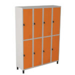 Armário Locker c/ 8 portas de Aço