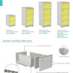 Arquivo de aço com/ Gavetas com Corrediças Telescópicas